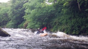 Phil on one of the many rapids