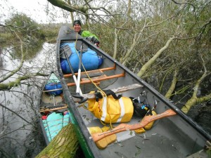 Canoe tree climbing