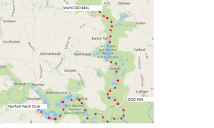 Wayford bdge to Wroxham map